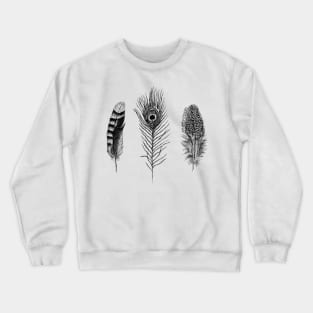 Feathers Print Crewneck Sweatshirt